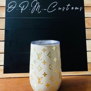 Customized Louis Vuitton tumbler